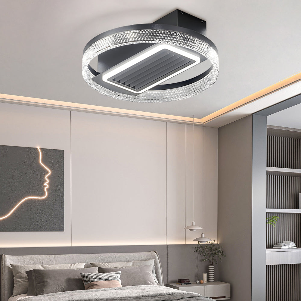 19.7 In. Nordic Taavita Ceiling Fan with 6 Speeds, LED Light, Remote Control