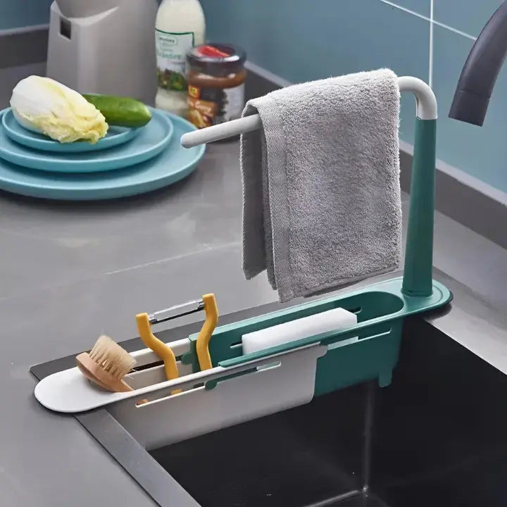 Space-Saving Adjustable Sink Organizer