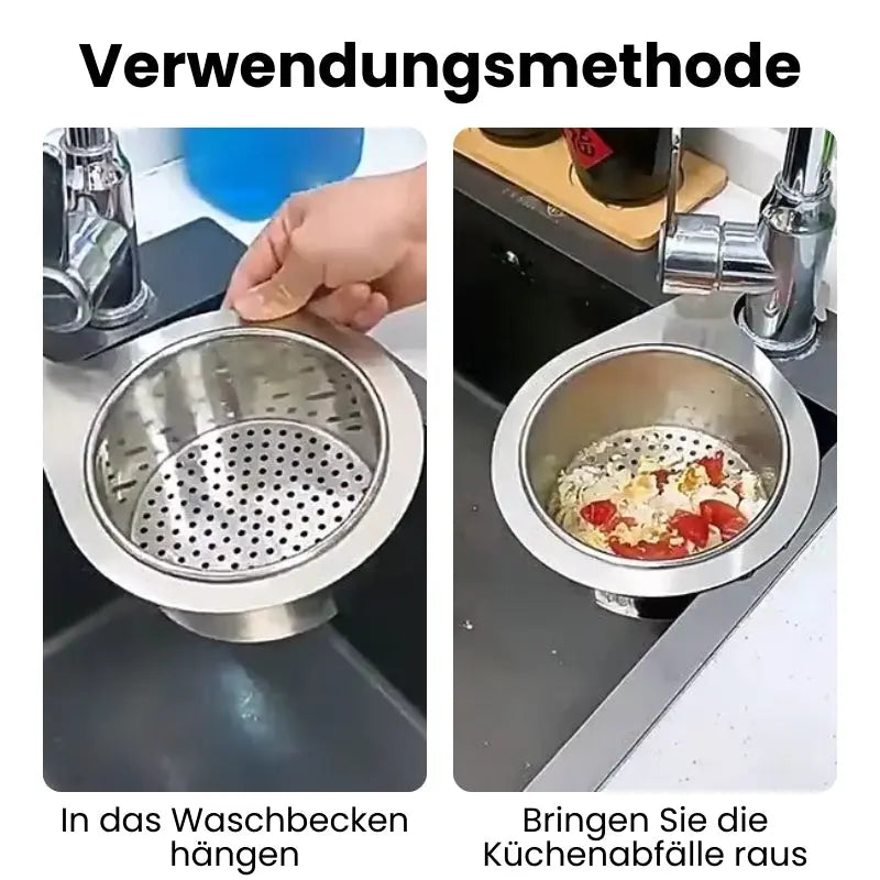 Dual-Pack Space-Saving Sink Strainer for Easy Cleanup