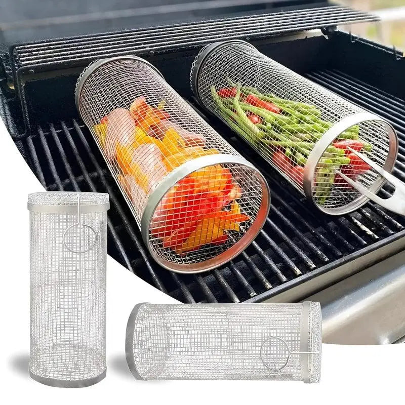 Grill Basket Made of Stainless Steel – Uniform Cooking, Simple Cleanup