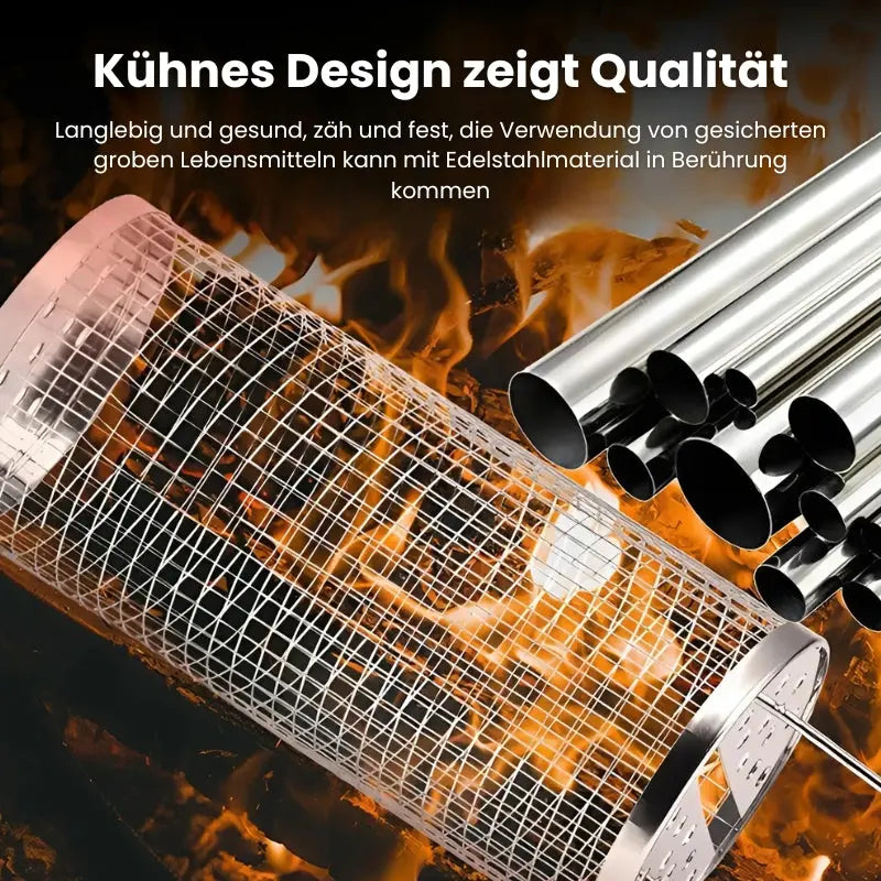 Grill Basket Made of Stainless Steel – Uniform Cooking, Simple Cleanup