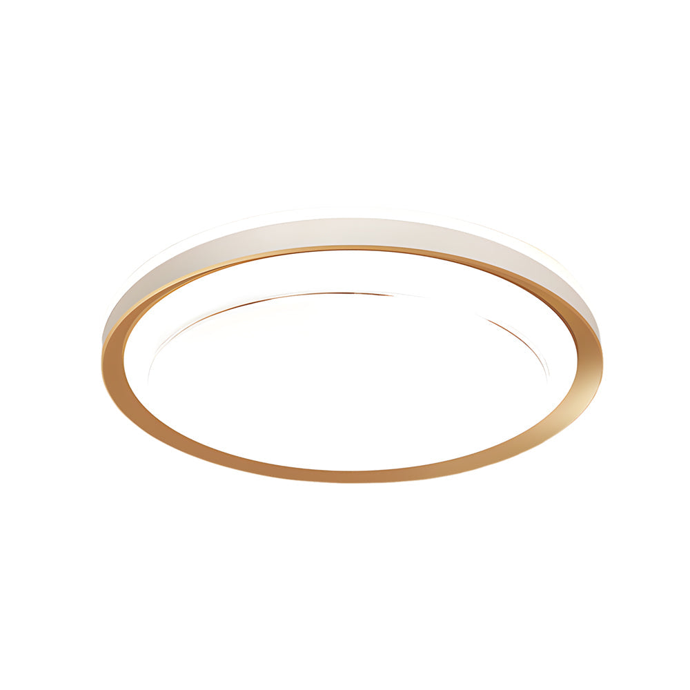 1-Light Geometric Rectangular LED Flush Mount Ceiling Light by Taavita