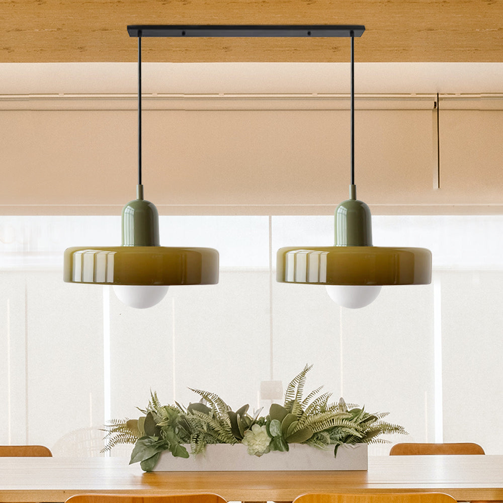 2 Heads Taavita Modern Glass Pendant Light - Elegant and Versatile Design