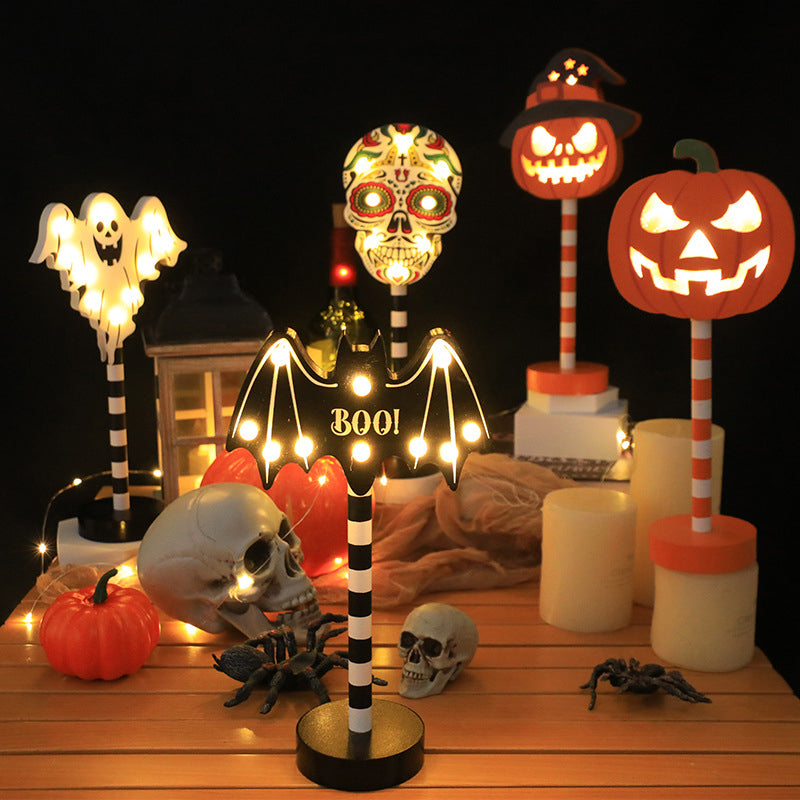 Solar-Powered Outdoor Halloween Lanterns with Spooky Glow