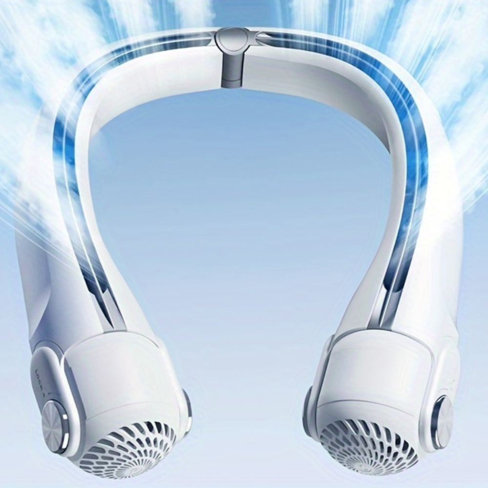 Portable Rechargeable Neck Fan for Summer Travel Cooling