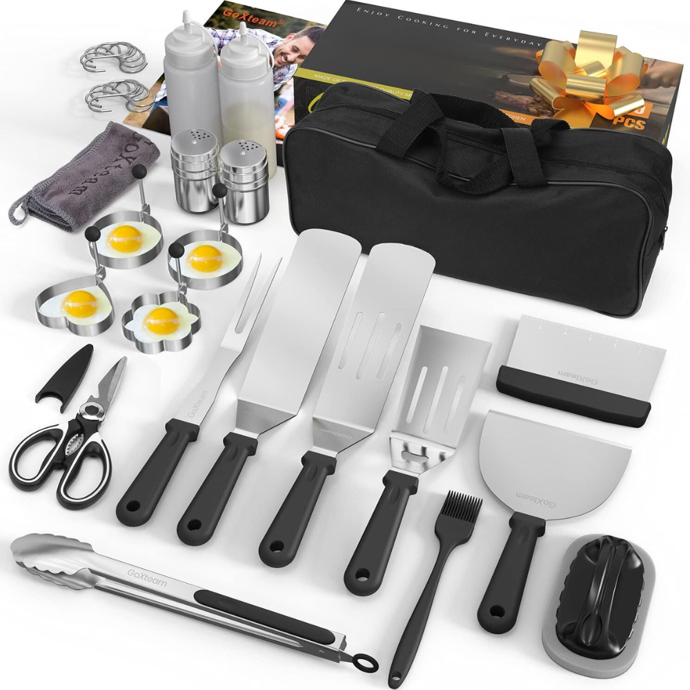 30-Piece Premium Griddle Cooking Tool Set for BBQ Enthusiasts