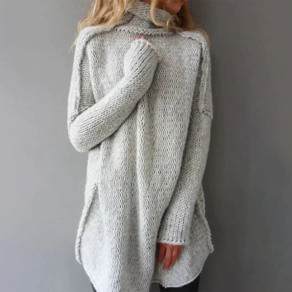 Women’s Oversized Turtleneck Sweater | Cozy Knit Design | High-Quality Fabric | Warm Winter Layering