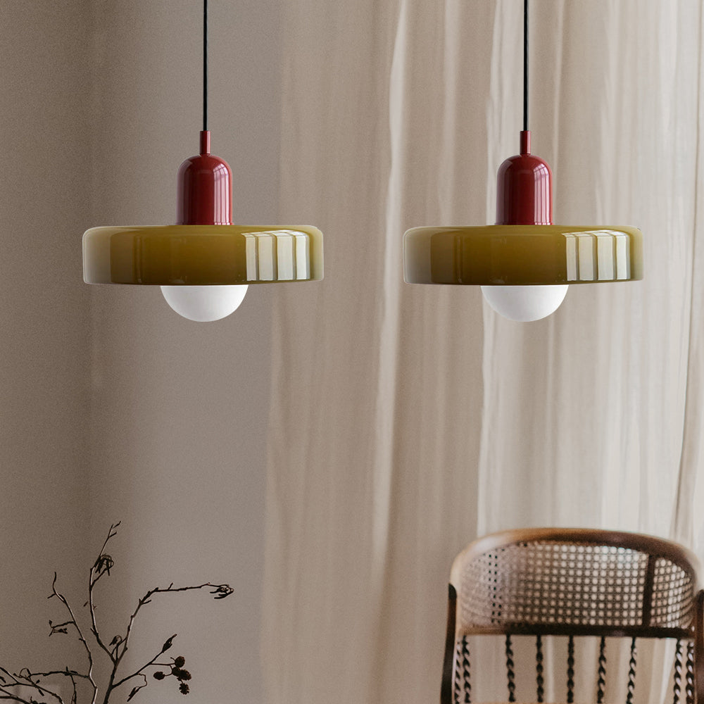 2 Heads Taavita Modern Glass Pendant Light - Elegant and Versatile Design