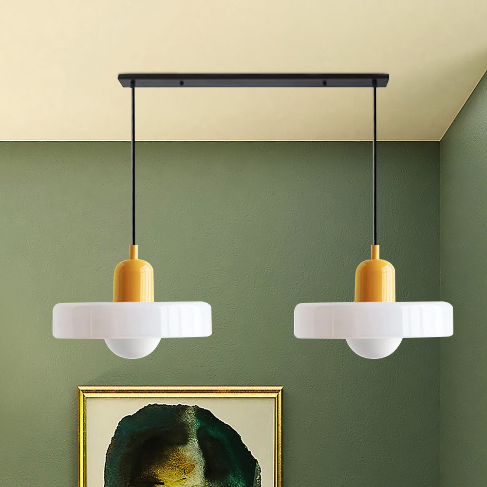 2 Heads Taavita Modern Glass Pendant Light - Elegant and Versatile Design