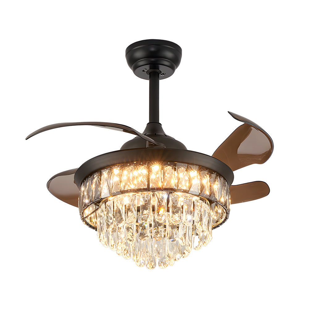 20'' Indoor Taavita Retractable Blades Ceiling Fan with LED Lights
