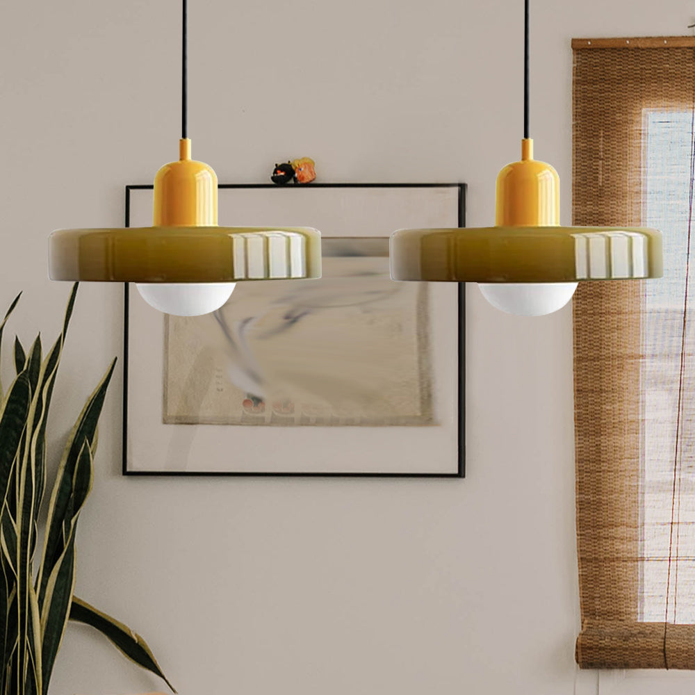 2 Heads Taavita Modern Glass Pendant Light - Elegant and Versatile Design