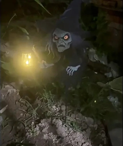 LED Lighted Witch Decoration for Halloween