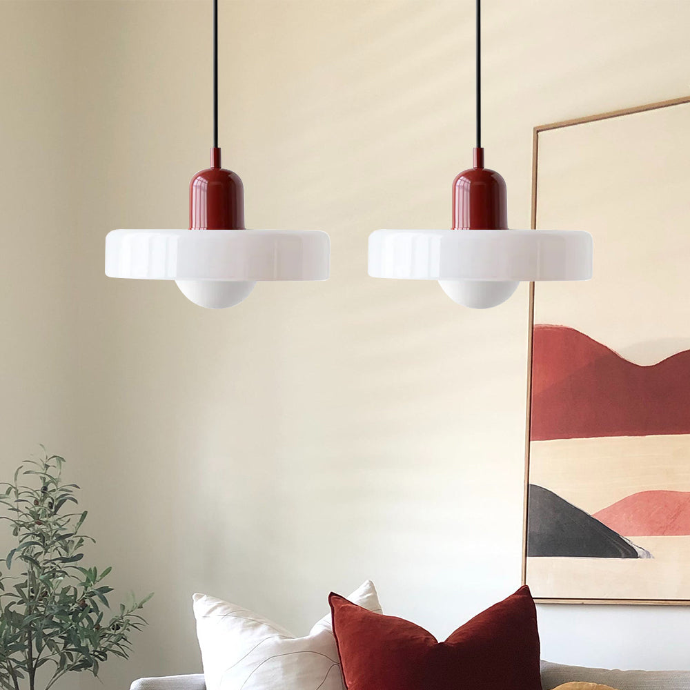 2 Heads Taavita Modern Glass Pendant Light - Elegant and Versatile Design