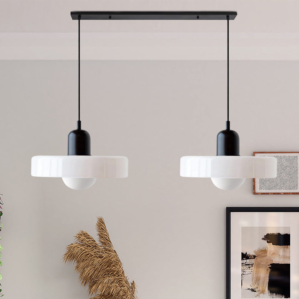 2 Heads Taavita Modern Glass Pendant Light - Elegant and Versatile Design