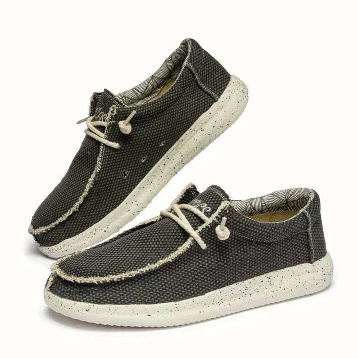 Men’s Slip-On Shoes | Breathable Knit Mesh Upper & Lace Closure | Durable Materials | Comfortable Fit for All-Day Wear