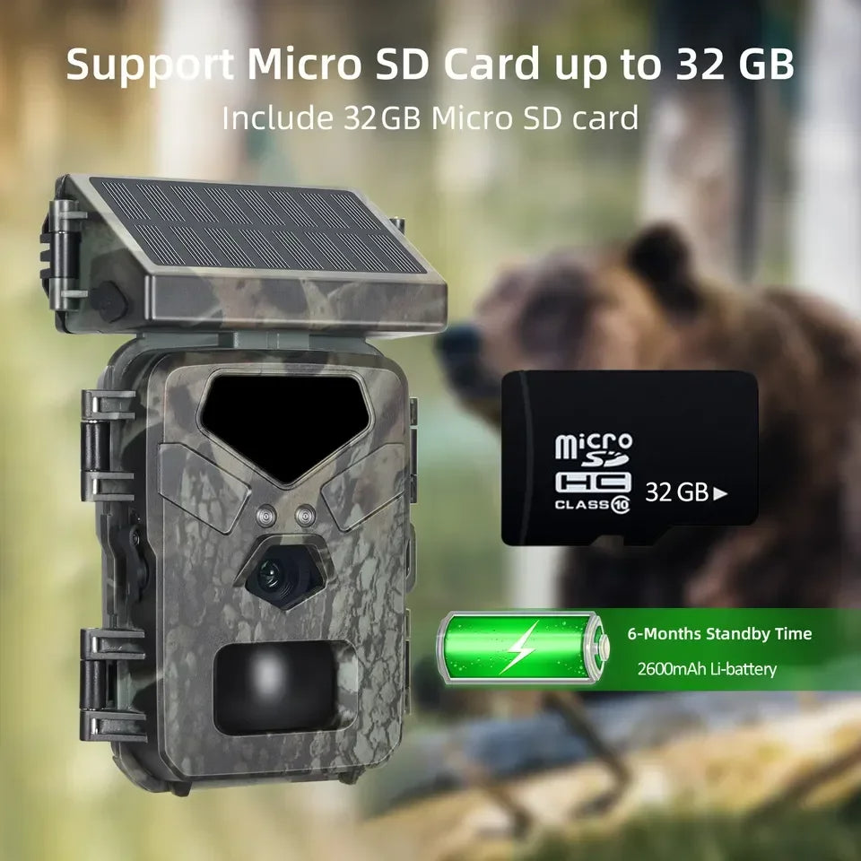 Eco-Friendly Solar Trail Monitoring Camera
