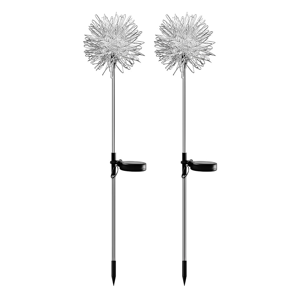 2PCS Waterproof Aluminum Taavita Flowers Decor LED Solar Lawn Light