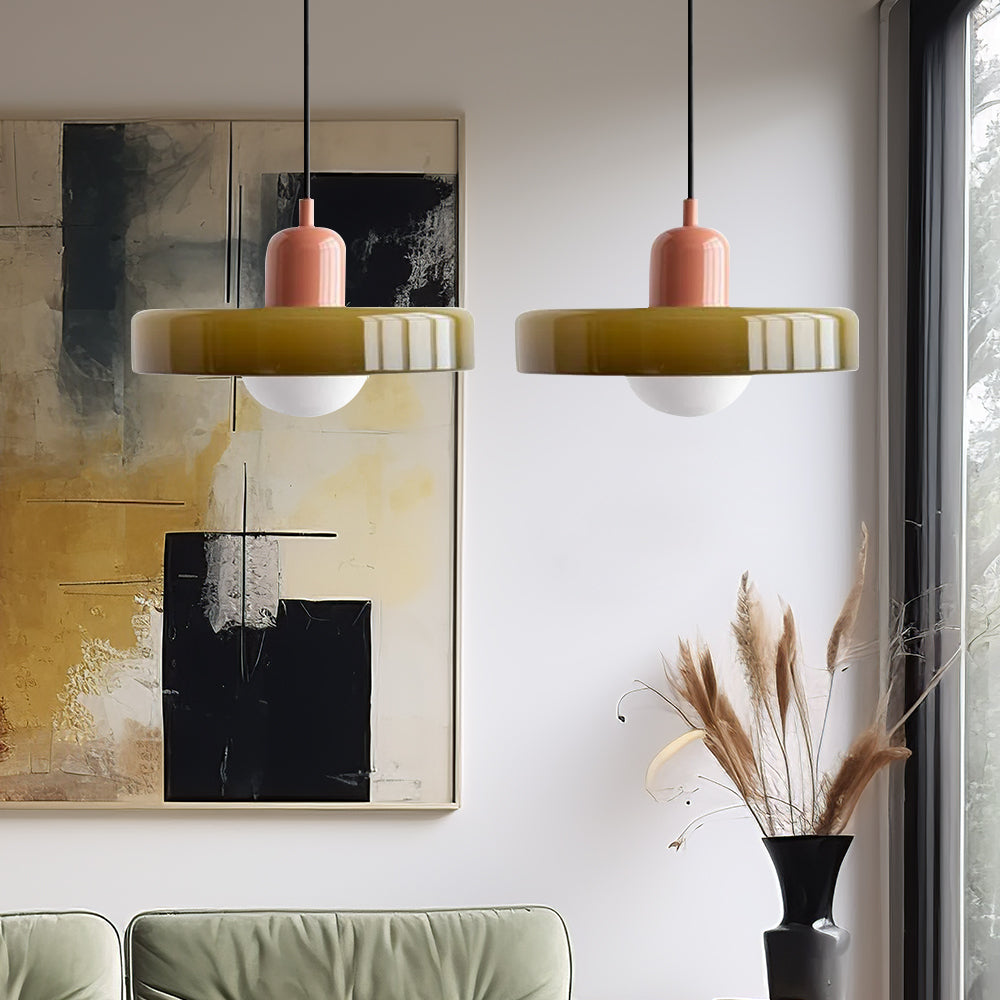2 Heads Taavita Modern Glass Pendant Light - Elegant and Versatile Design