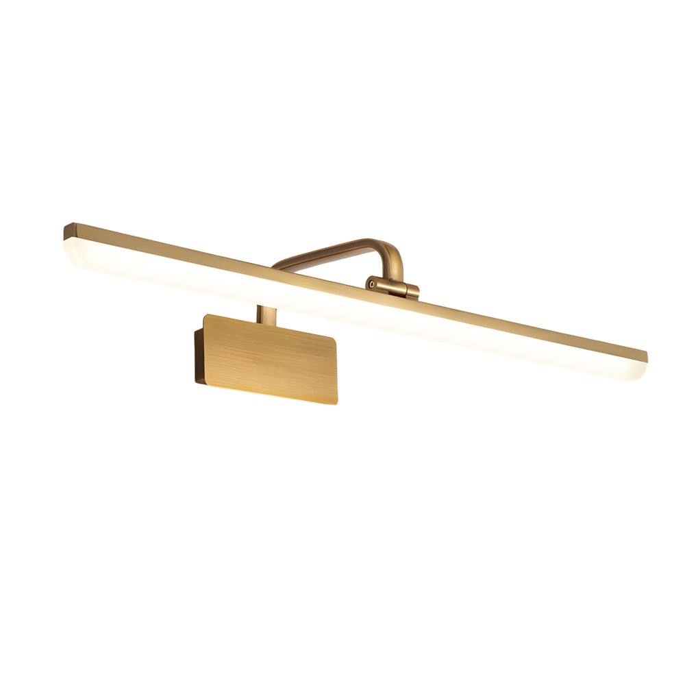 1-Light Adjustable Linear LED Vanity Light with Taavita Finish and Acrylic Shade