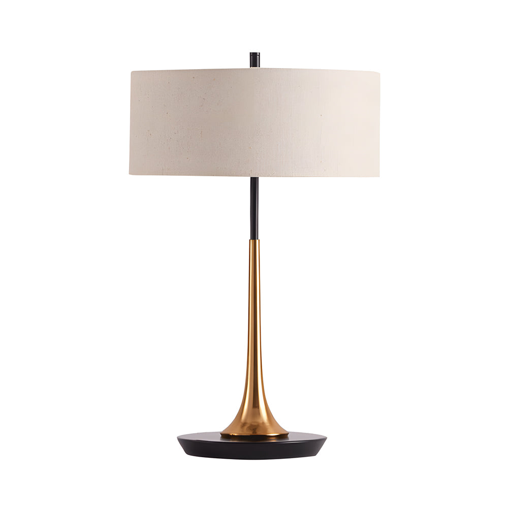 21.7 inch Modern Table Lamp in Brass and Espresso Bronze