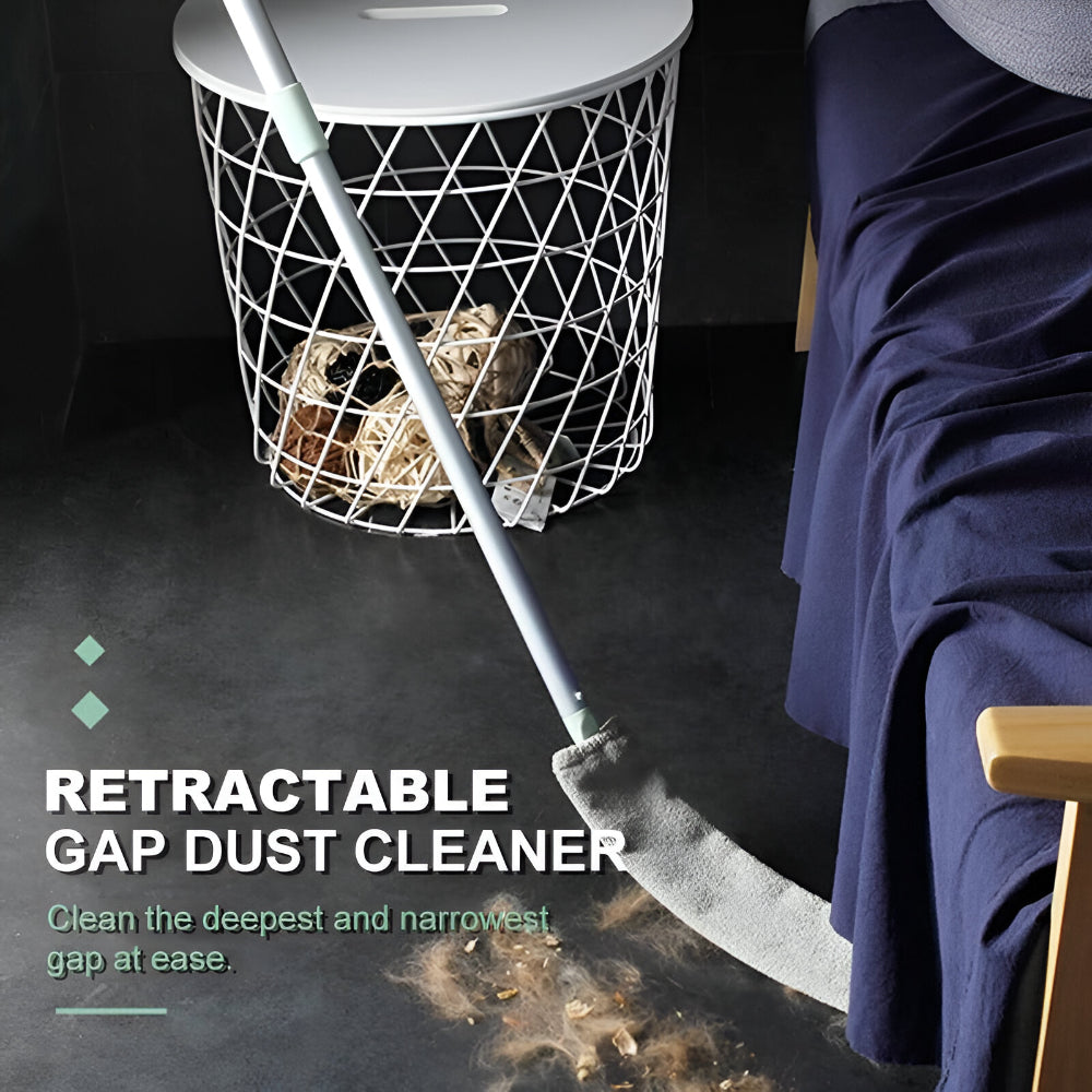 Slim Microfiber Mop with Extendable Tool for Tight Spaces