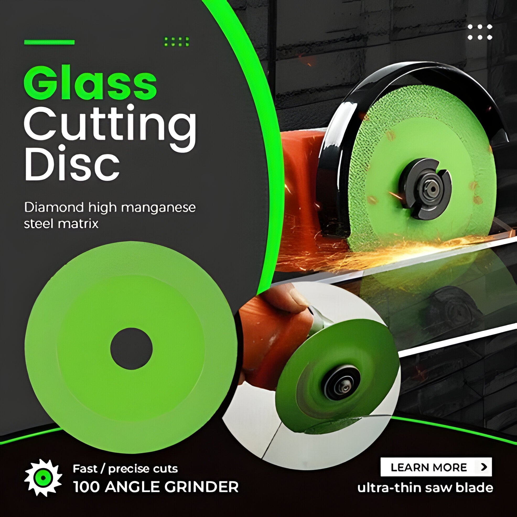 Precision Diamond Cutting Disc for Glass and More