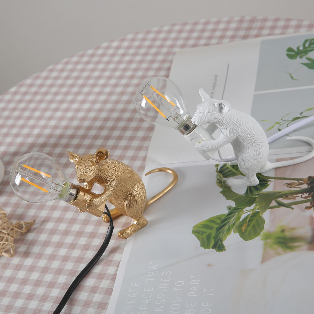 Whimsical Mouse-Inspired Table Lamp for Home Ambiance