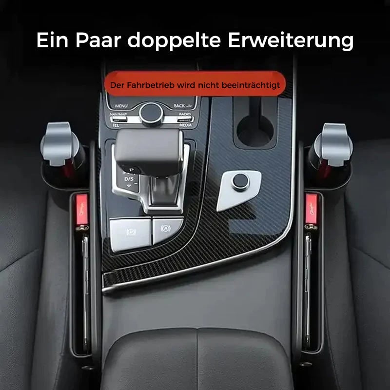 Seat Gap Organizer for Cars with Integrated Cup Holder