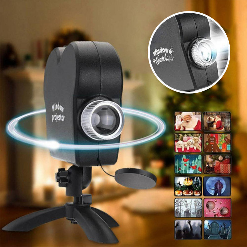 Halloween Holographic Projector with Spooky Animations and Sound
