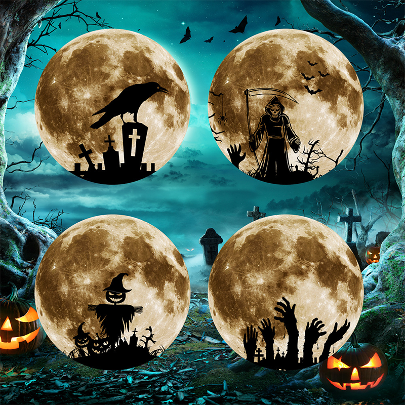 3D LED Bat Wall Decorations with Purple Glow for Halloween