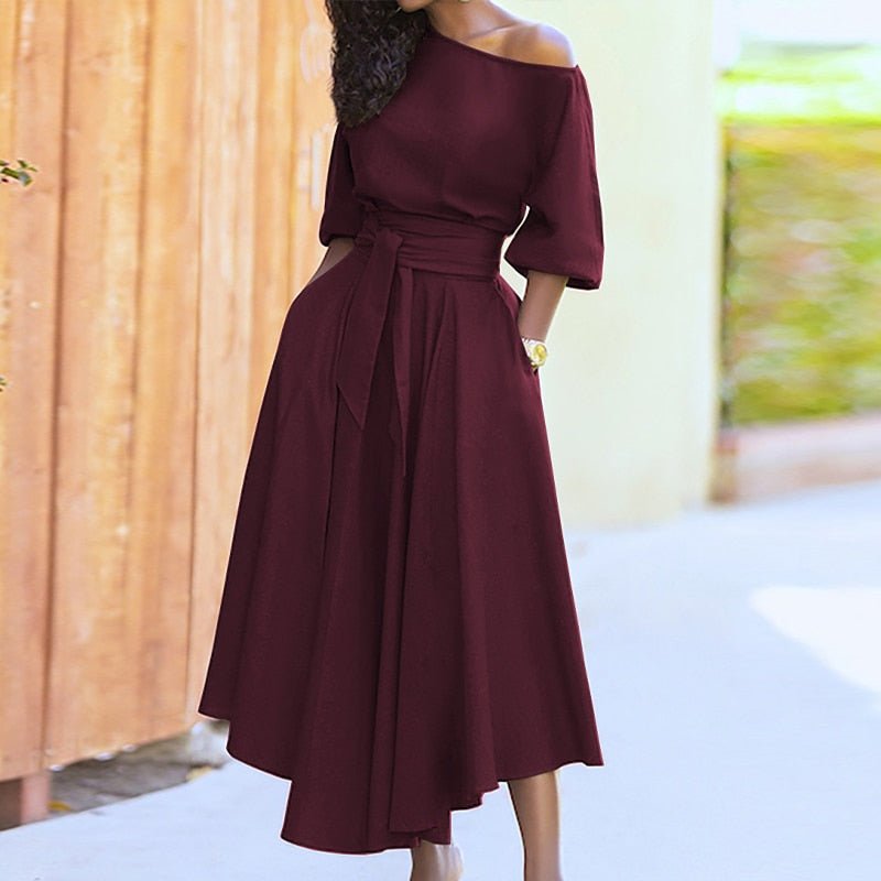 Women’s Wrap Dress | Adjustable Waist Tie & V-Neck | Polyester Fabric | Comfortable Fit for Summer