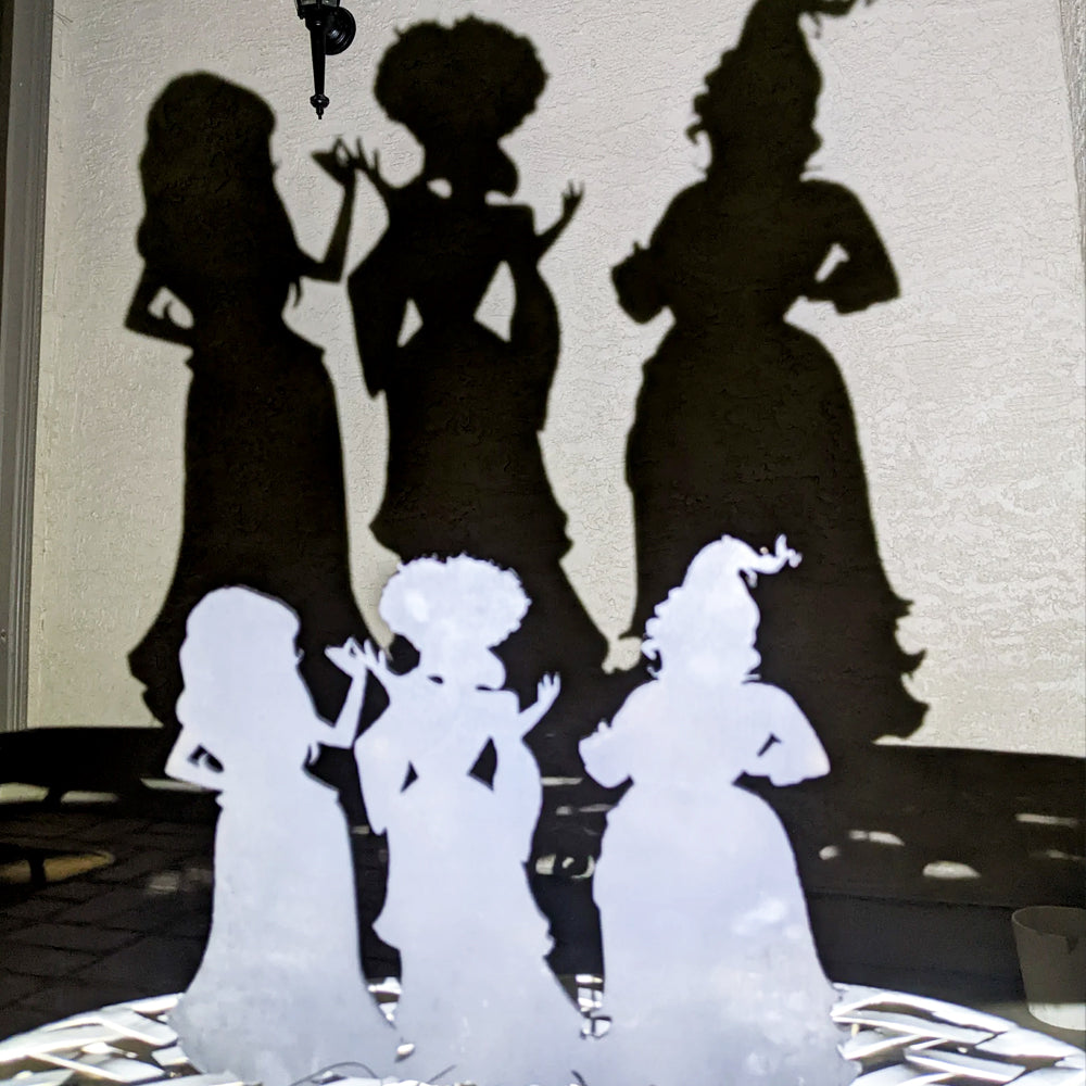 Halloween Metal Witch Yard Stake Outdoor Lawn Decoration