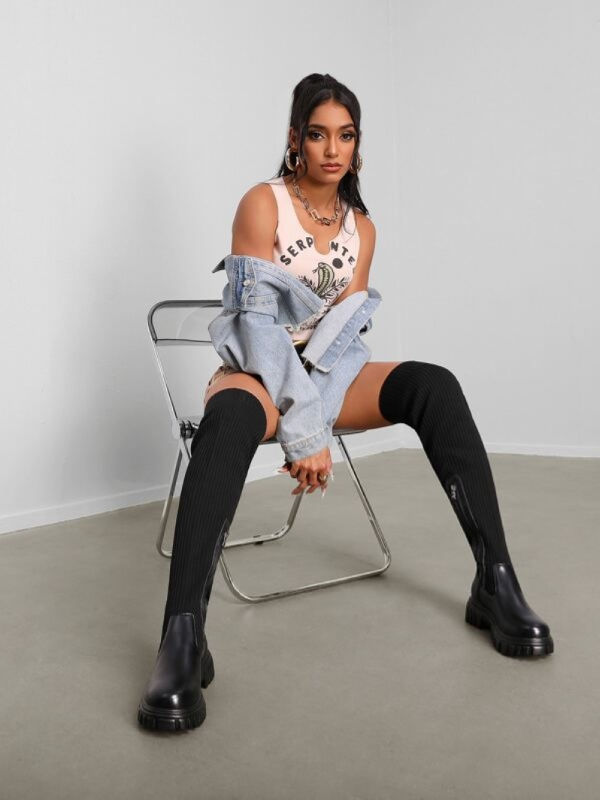 Women's Over-the-Knee Boots | Memory Sole & Orthopedic Support | Breathable Leather | Comfortable Fit