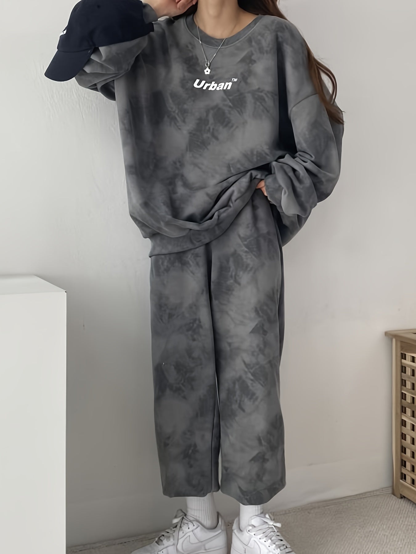 Plus-Size Lounge Set | Tie-Dye Print | Ultimate Comfort Fit | Polyester