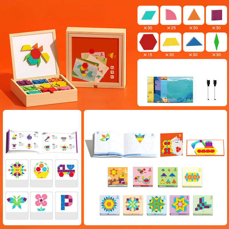 Magnetic Eco-Friendly Building Blocks with Design Cards