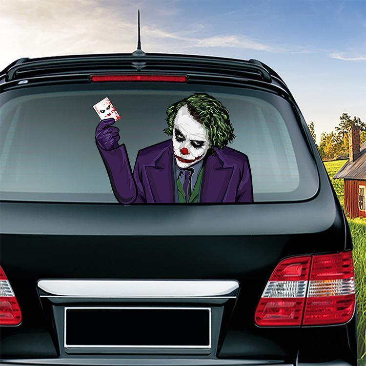 Halloween Car Rear Window Wiper Decal - Weatherproof Spooky Decoration