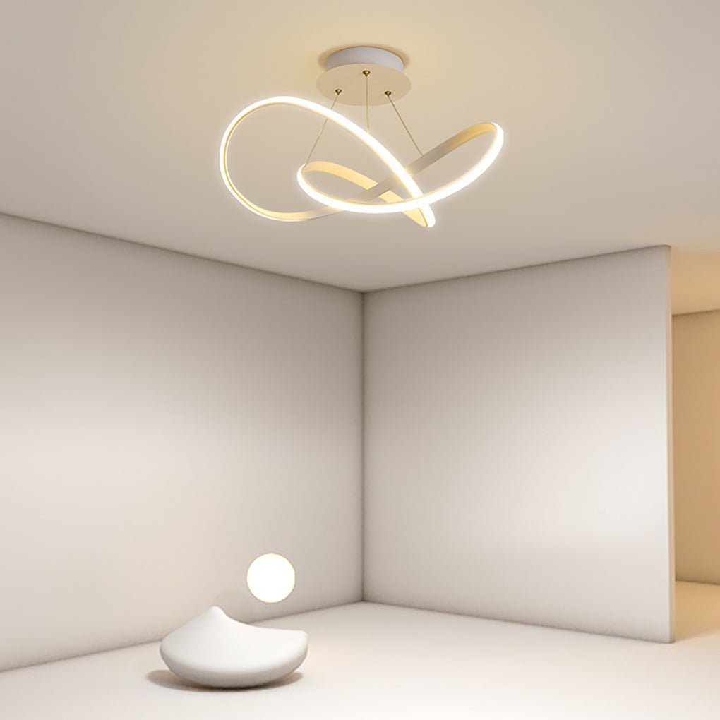 20'' LED Ribbon Modern Flush Mount Ceiling Lights for Living Room - Dazuma