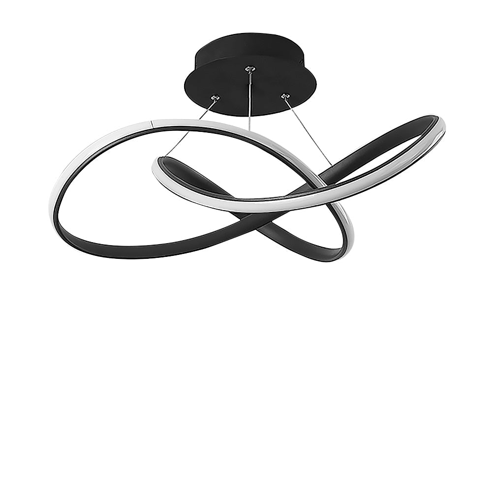 20'' Modern LED Ribbon Flush Mount Ceiling Lights for Living Room
