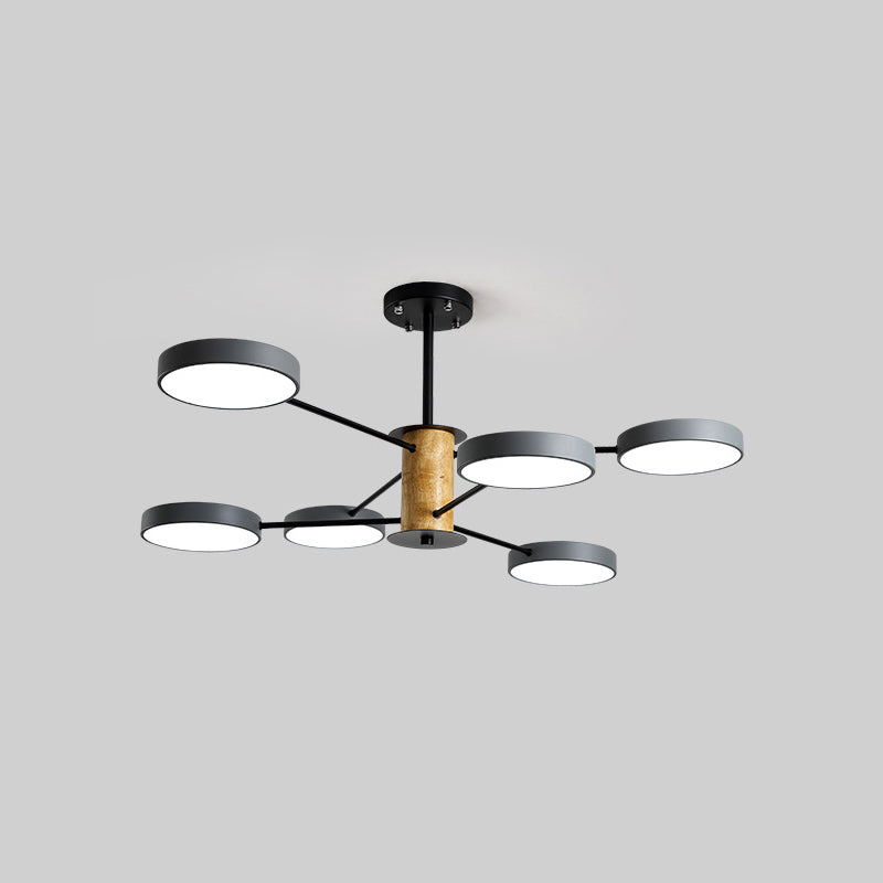 Minimal LED Ceiling Lighting Circle Semi Flush Light with Acrylic Shade for Living Room 8 White Clearhalo 'Ceiling Lights' 'Close To Ceiling Lights' 'Close to ceiling' 'Semi-flushmount' Lighting' 2011147
