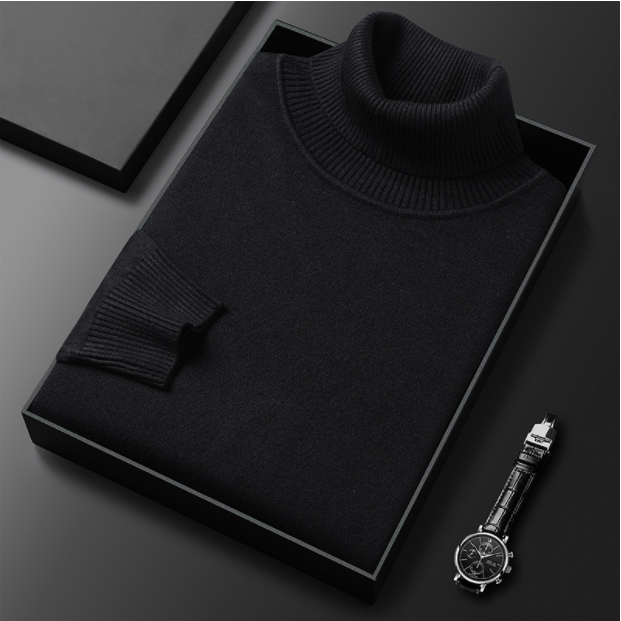 Men's Premium Cashmere Blend Turtleneck Sweater