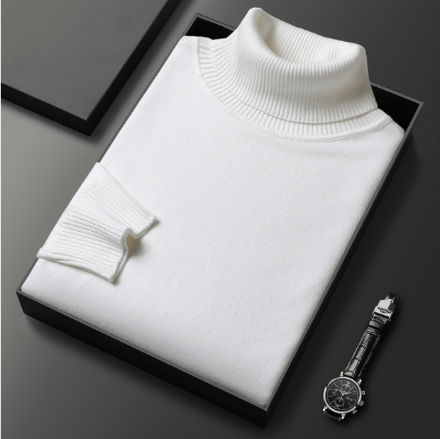 Men's Premium Cashmere Blend Turtleneck Sweater
