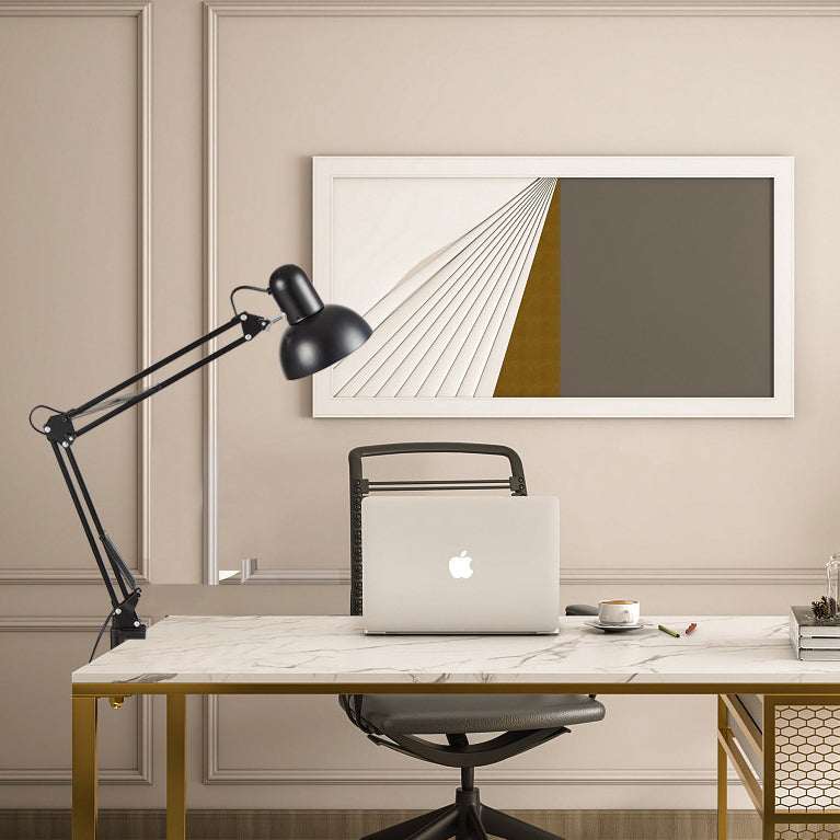 Sleek Adjustable LED Clip-On Lamp for Desk and Study