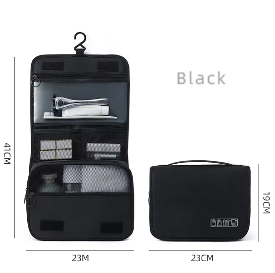 Toiletry Organizer Bag for Men - Hanging Travel Case
