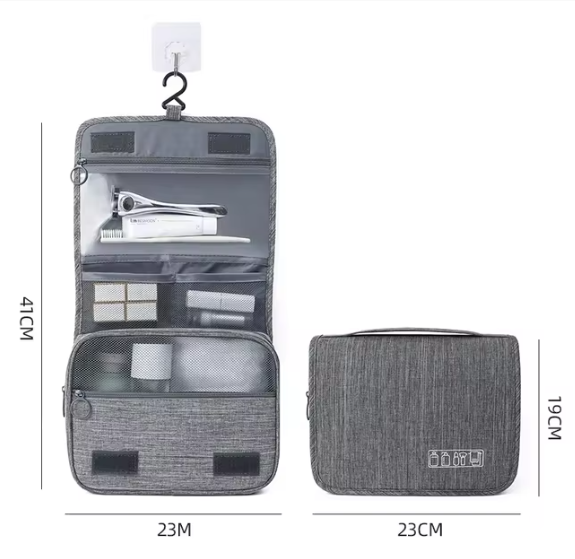 Toiletry Organizer Bag for Men - Hanging Travel Case