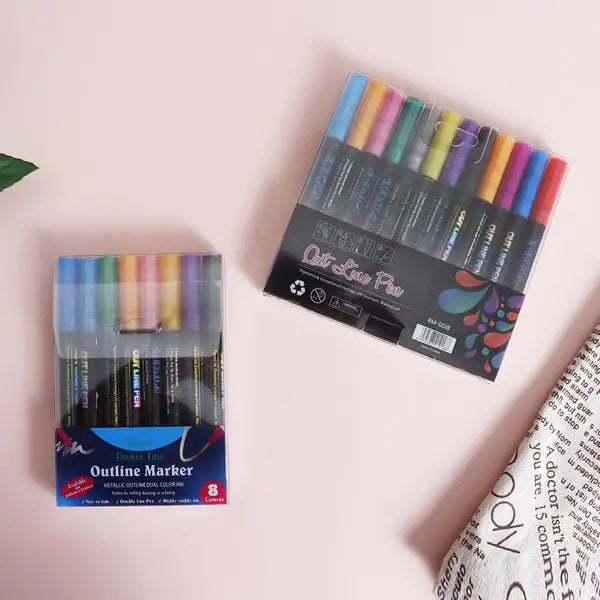 Vibrant Duo-Tip Marker Set for Creative Expression