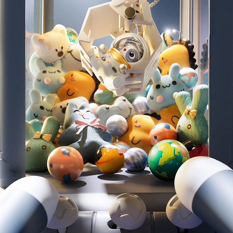 Interactive Plush Prize Grabber for Kids - Coin Operated Fun
