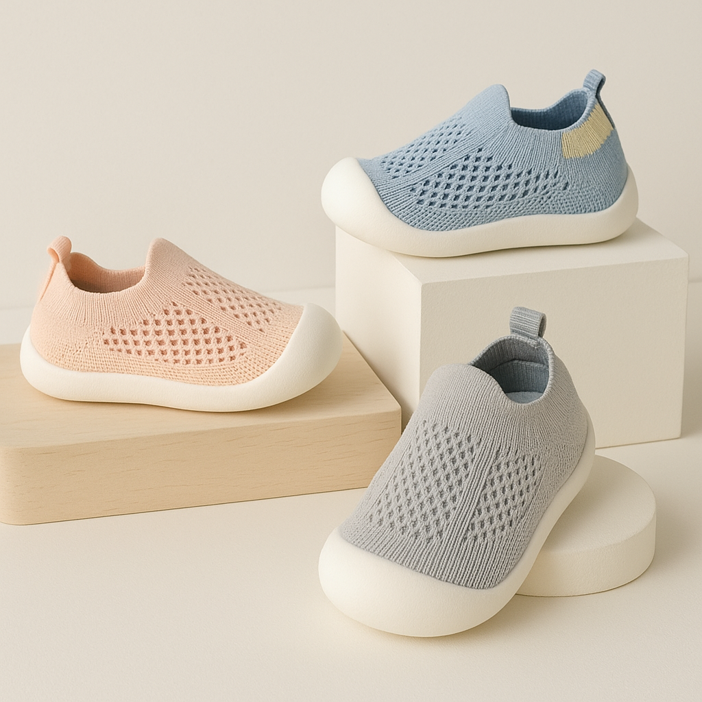 Breathable Kids' Sneakers for Active Playtime with Non-Slip Grip