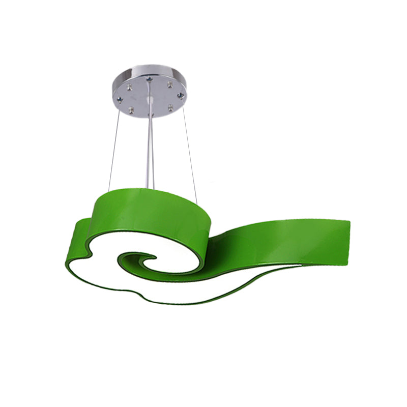 18" / 22.5" Wide Cloud Cover Herb Pasta - Acrylic - LED Hanging Light in Taavita for Children's Room, Third Gang/White Light