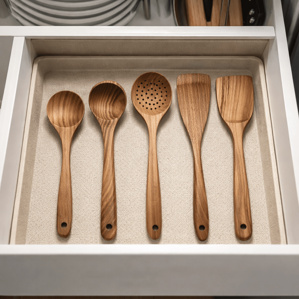 EcoCraft Wooden Cooking Utensils - Stylish & Durable Essentials
