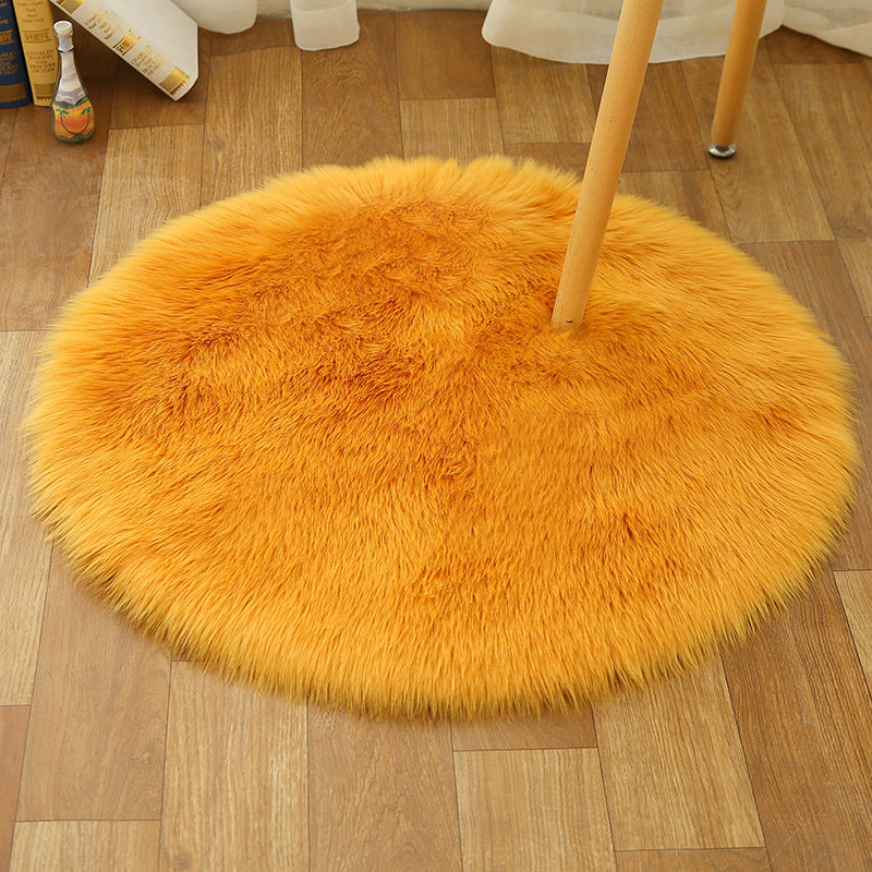 Comfort Girls Room Foot Rug Multicolor Plain Carpet Shag Pet Friendly Machine Washable Non-Slip Rug Dark Gray Clearhalo 'Area Rug' 'Casual' 'Rugs' Rug' 2070553